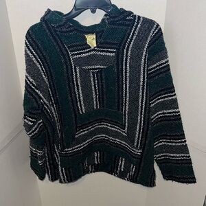 Vintage Baja Mexican hoodie sweater